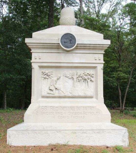 68TH INDIANA INFANTRY WAR MEMORIAL FRONT