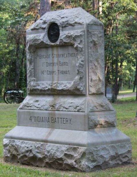 4TH INDIANA BATTERY WAR MEMORIAL FRONT
