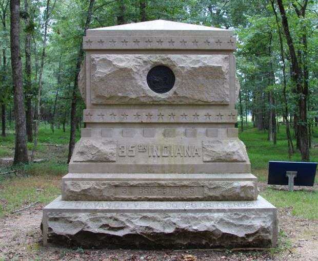 35TH INDIANA INFANTRY WAR MEMORIAL FRONT