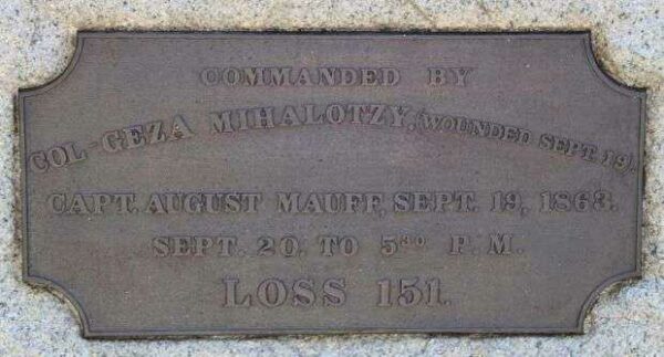 24TH ILLINOIS INFANTRY WAR MEMORIAL PLAQUE BACK