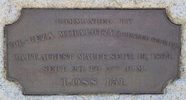 24TH ILLINOIS INFANTRY WAR MEMORIAL PLAQUE BACK