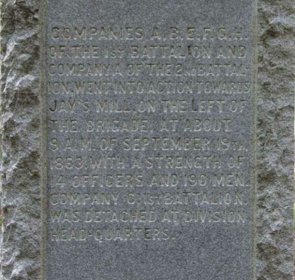 19TH U.S. INFANTRY WAR MEMORIAL LEFT SIDE