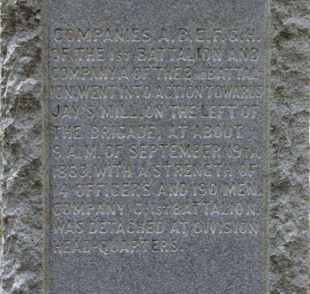 19TH U.S. INFANTRY WAR MEMORIAL LEFT SIDE