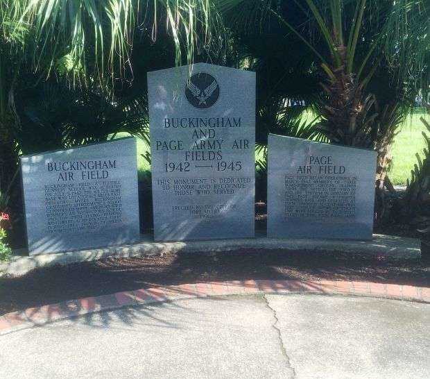 BUCKINGHAM AND PAGE ARMY AIR FIELDS MEMORIAL