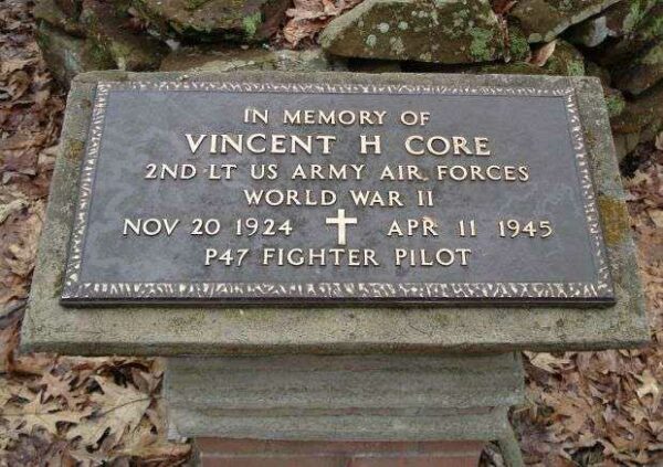 VINCENT H CORE MEMORIAL CEMETERY STONE