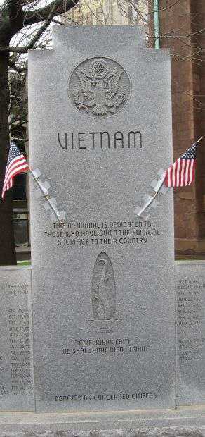 BRIDGEPORT VIETNAM WAR MEMORIAL CENTER STONE