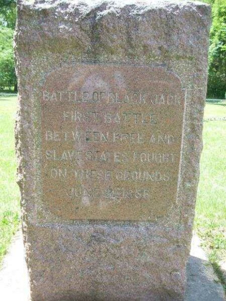 BATTLE OF BLACK JACK  WAR MEMORIAL