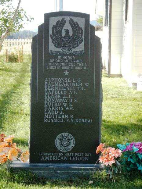 AMERICAN LEGION POST 327 WAR MEMORIAL