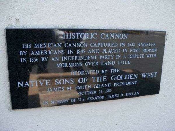 1818 MEXICAN CANNON WAR MEMORIAL PLAQUE