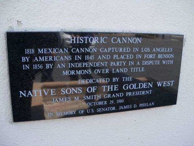 1818 MEXICAN CANNON WAR MEMORIAL PLAQUE