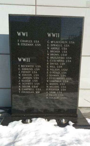 HOWARD BEACH WWI AND WWII HONOR ROLL MEMORIAL