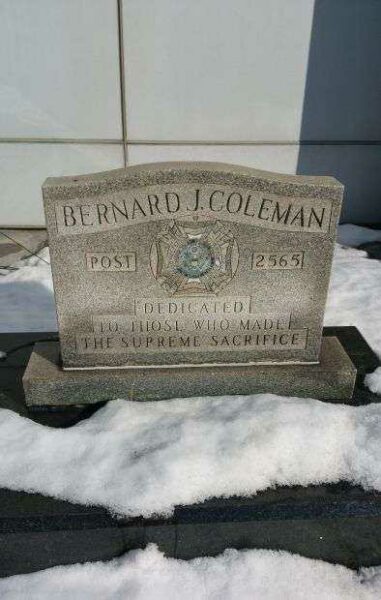 BERNARD J. COLEMAN WAR VETERANS MEMORIAL