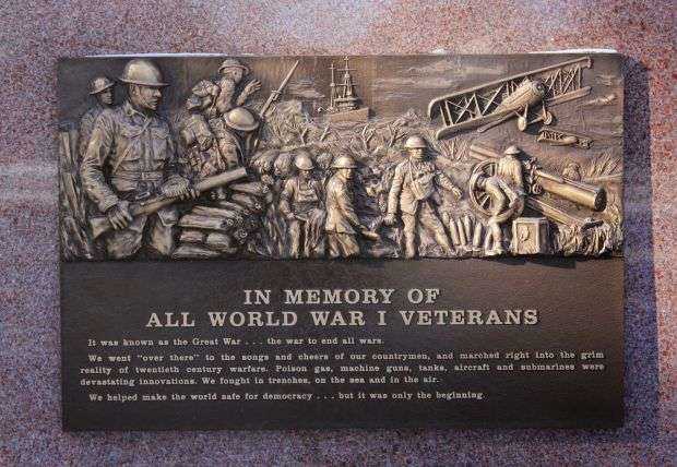 APPLETON WORLD WAR I VETERANS MEMORIAL PLAQUE