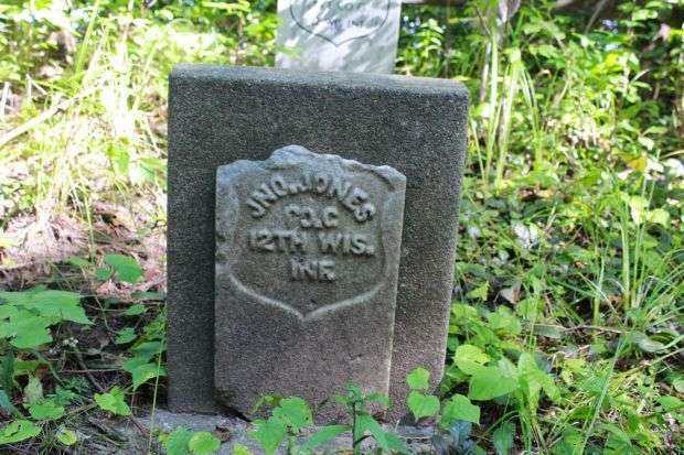 JOHN JONES 2ND BURIAL SITE WAR MEMORIAL CEMETERY STONE A