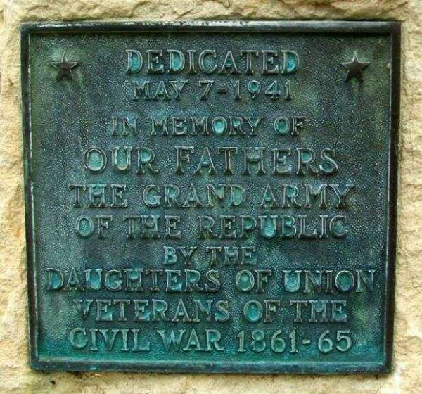 ABILENE GRAND ARMY OF THE REPUBLIC MEMORIAL PLAQUE