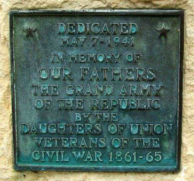 ABILENE GRAND ARMY OF THE REPUBLIC MEMORIAL PLAQUE