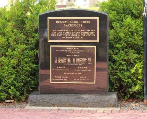 PITTSVILLE WAR VETERANS HONOR ROLL MEMORIAL
