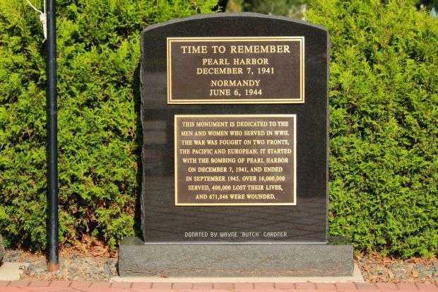 PITTSVILLE PEARL HARBOR WAR MEMORIAL