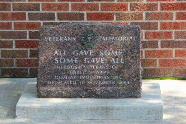 NEKOOSA VETERANS OF FOREIGN WARS MEMORIAL STONE