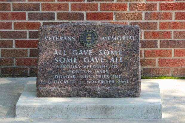 NEKOOSA VETERANS OF FOREIGN WARS MEMORIAL STONE