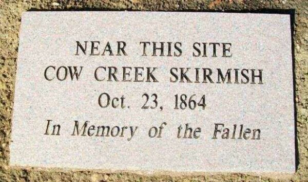 COW CREEK SKIRMISH WAR MEMORIAL