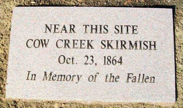 COW CREEK SKIRMISH WAR MEMORIAL