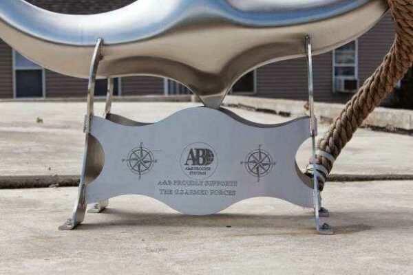 A & B PROCESS SYSTEMS VETERANS MEMORIAL ANCHOR PLAQUE