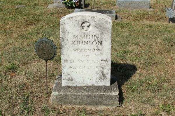 MARTIN JOHNSON WORLD WAR I MEMORIAL CEMETERY STONE