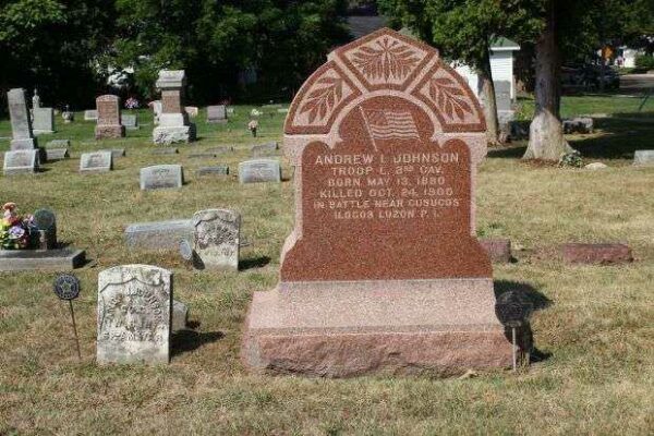 ELI JOHNSON CIVIL WAR MEMORIAL CEMETERY STONE