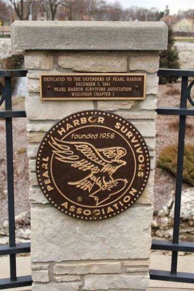 PEARL HARBOR SURVIVORS ASSOCIATION WISCONSIN CHAPTER 1 MEMORIAL MEDALLION