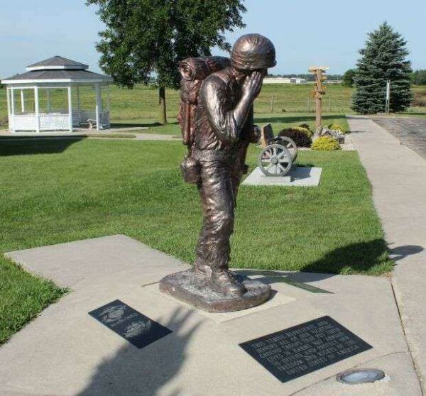 MARINE CORPS LEAGUE AERO PARK VETERAN STATUE MEMORIAL