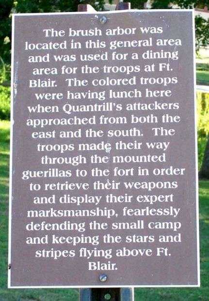 2ND KANSAS COLORED INFANTRY WAR MEMORIAL MARKER