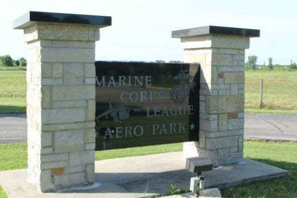MARINE CORPS LEAGUE AERO PARK MEMORIAL MARKER