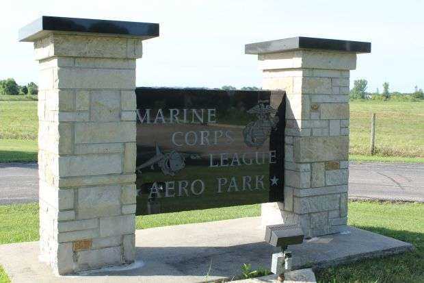 MARINE CORPS LEAGUE AERO PARK MEMORIAL MARKER