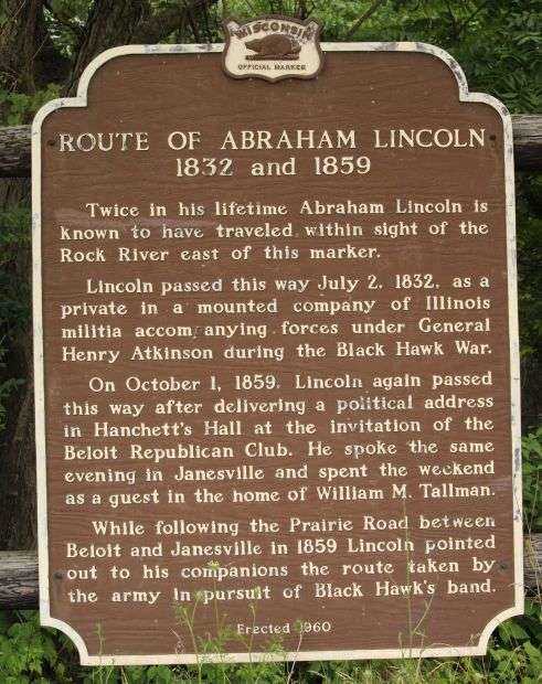ROUTE OF ABRAHAM LINCOLN MEMORIAL MARKER