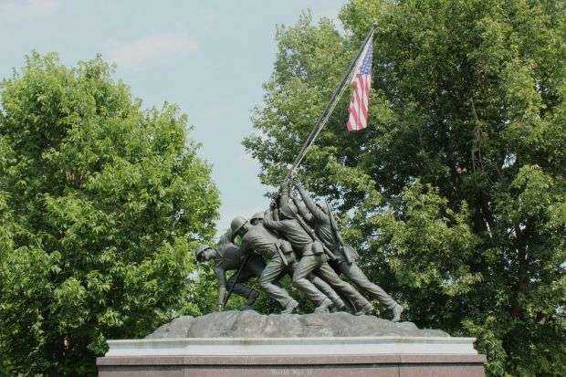 WORLD WAR II FLAG RAISING MEMORIAL