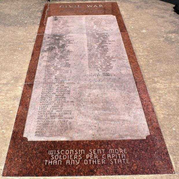CIVIL WAR HONOR ROLL MEMORIAL TABLET