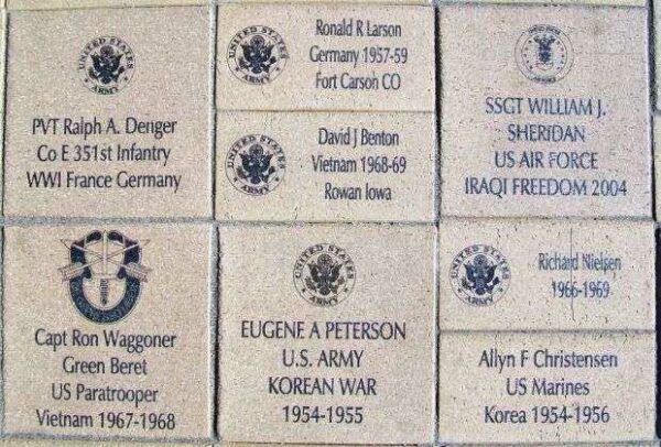 DOWS FREEDOM ROCK MEMORIAL PARK BRICKS C