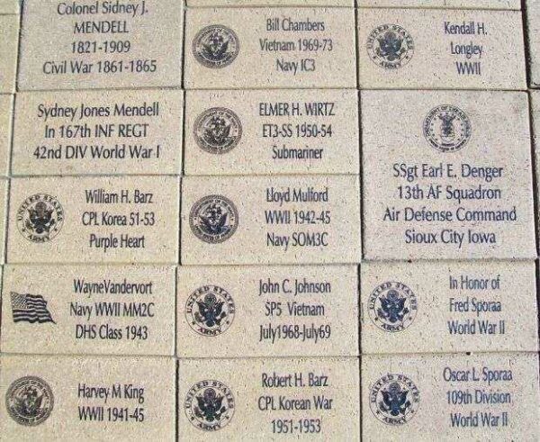 DOWS FREEDOM ROCK MEMORIAL PARK BRICKS B