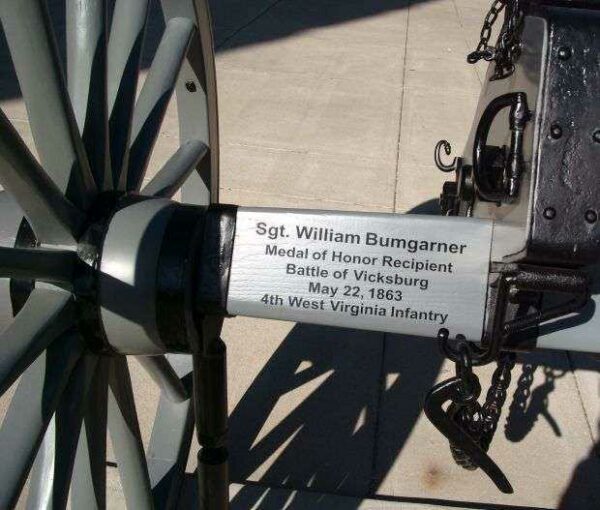 SGT. WILLIAM BUMGARNER MEMORIAL CANNON PLAQUE
