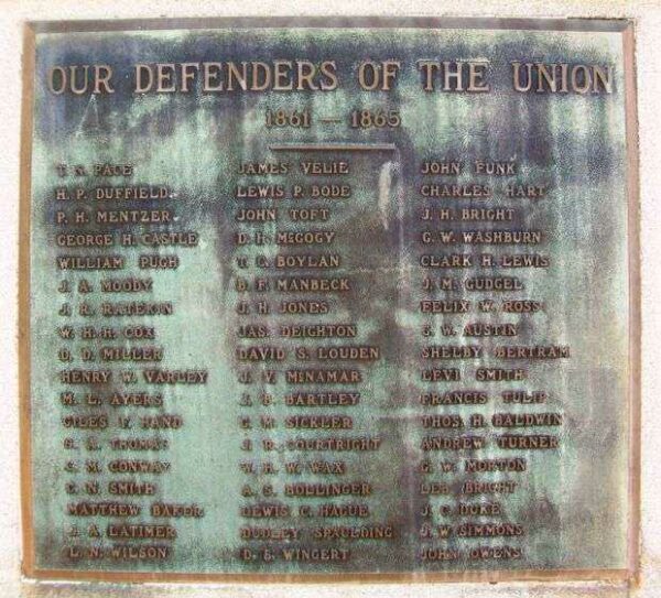 SHENANDOAH CIVIL WAR MEMORIAL PLAQUE A