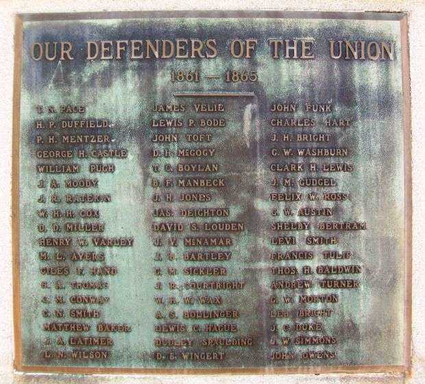 SHENANDOAH CIVIL WAR MEMORIAL PLAQUE A