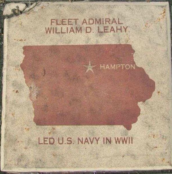 FLEET ADMIRAL WILLIAM D. LEAHY WAR MEMORIAL TABLET