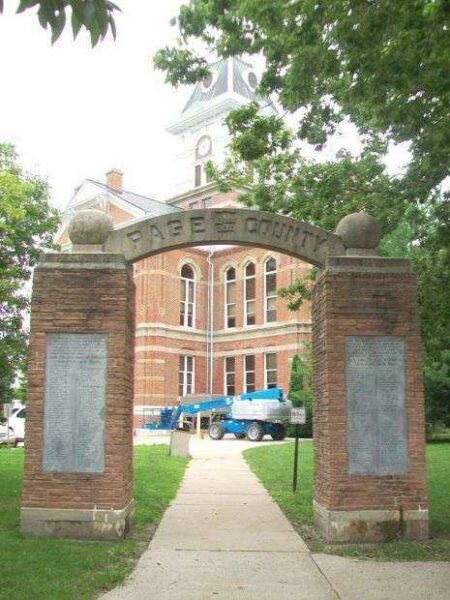PAGE COUNTY ROLL OF HONOR MEMORIAL GATE