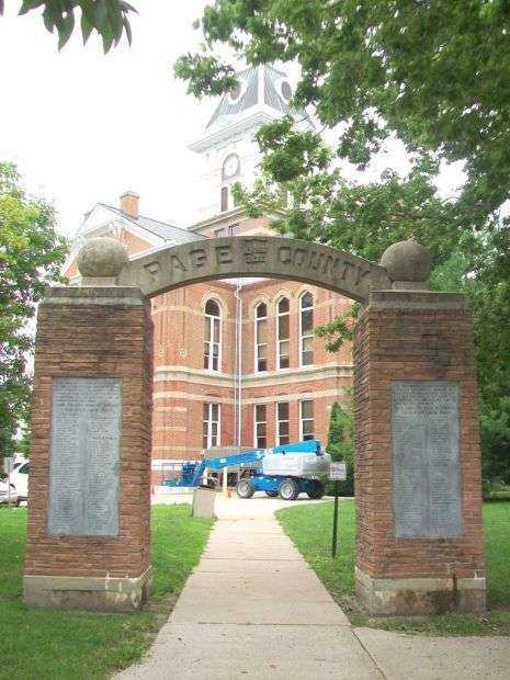 PAGE COUNTY ROLL OF HONOR MEMORIAL GATE