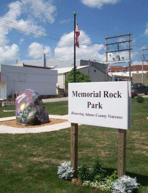 ADAMS COUNTY VETERANS MEMORIAL ROCK PARK MARKER