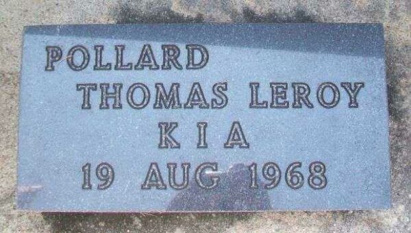 POLLARD THOMAS LEROY KIA MEMORIAL PAVER