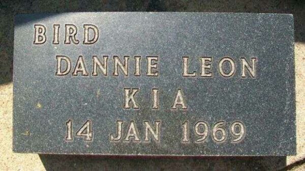 BIRD DANNIE LEON KIA MEMORIAL PAVER