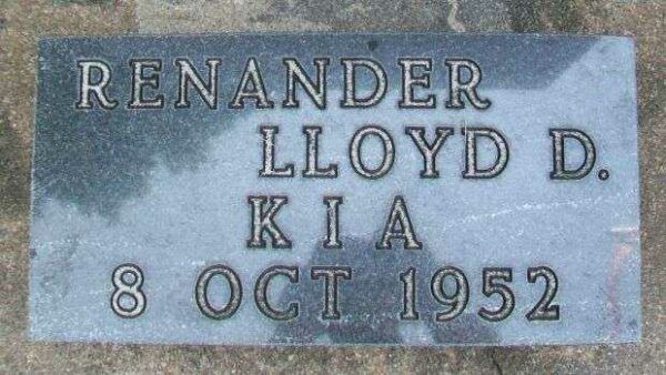 RENANDER LLOYD D. KIA MEMORIAL PAVER
