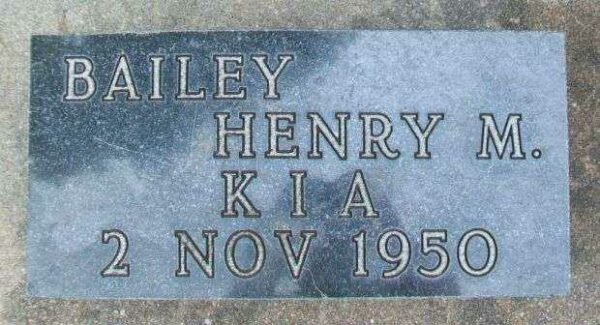 BAILEY HENRY M. KIA MEMORIAL PAVER